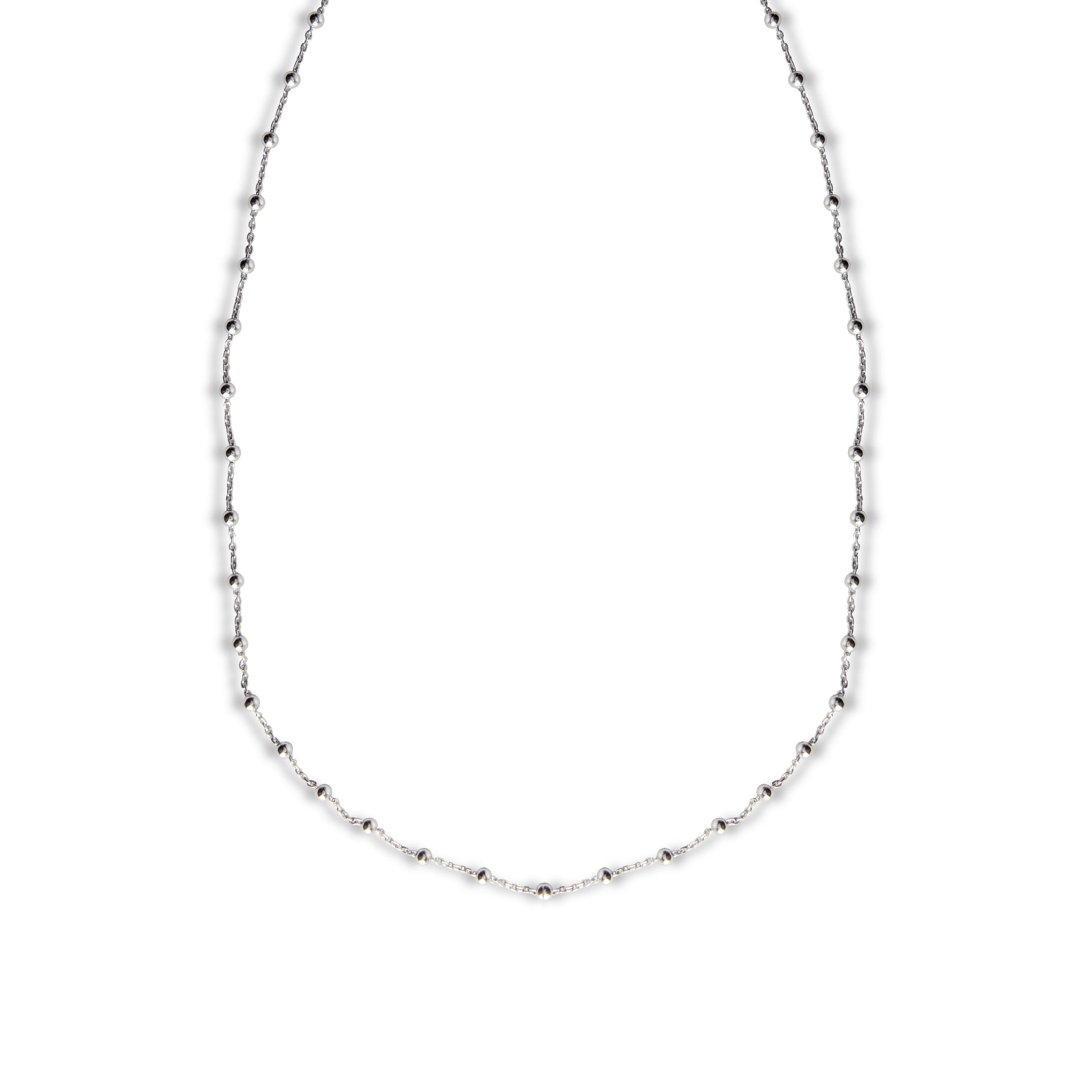 Collar Bola Plata De Ley 925