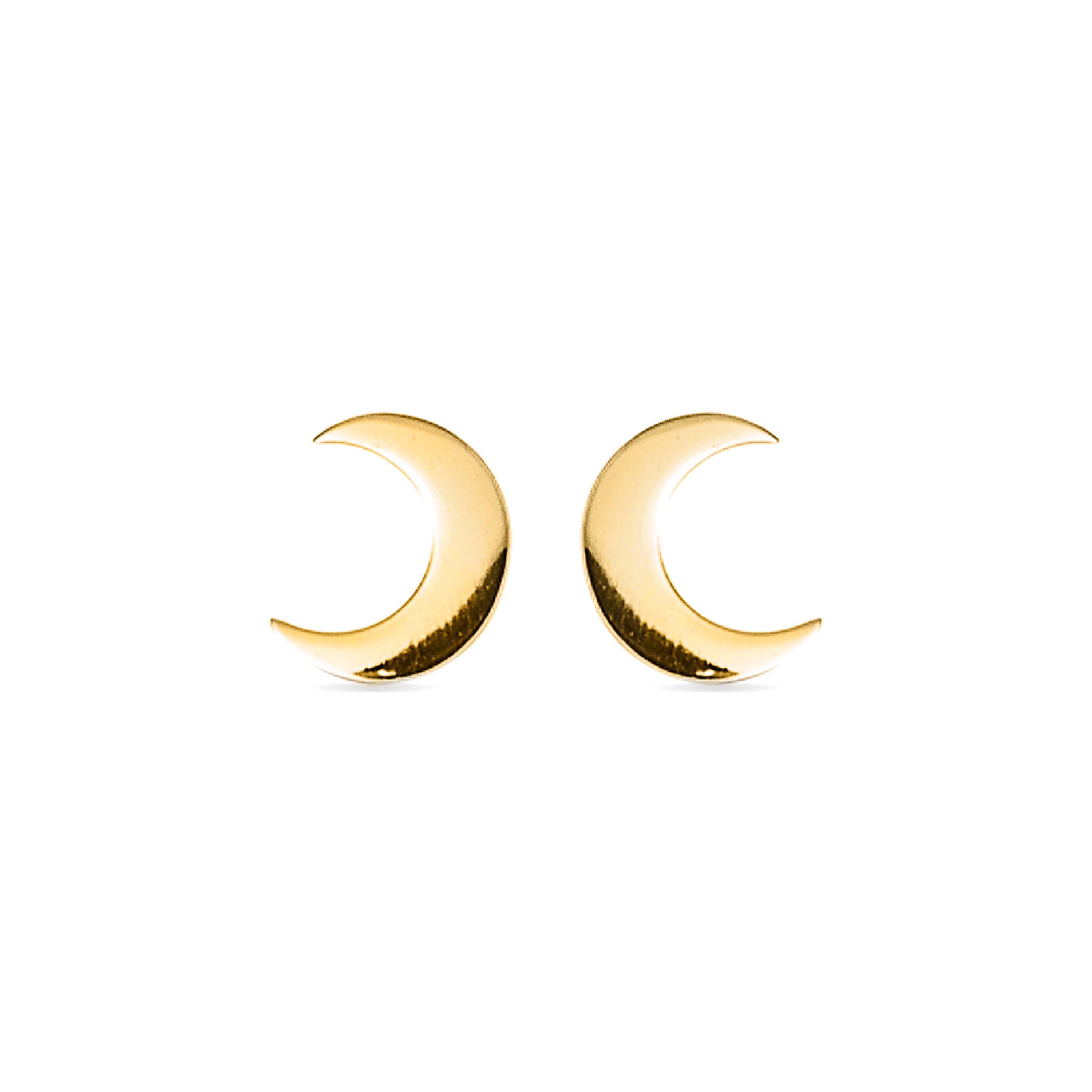 Pendientes Crescent Plata y Oro Ama.