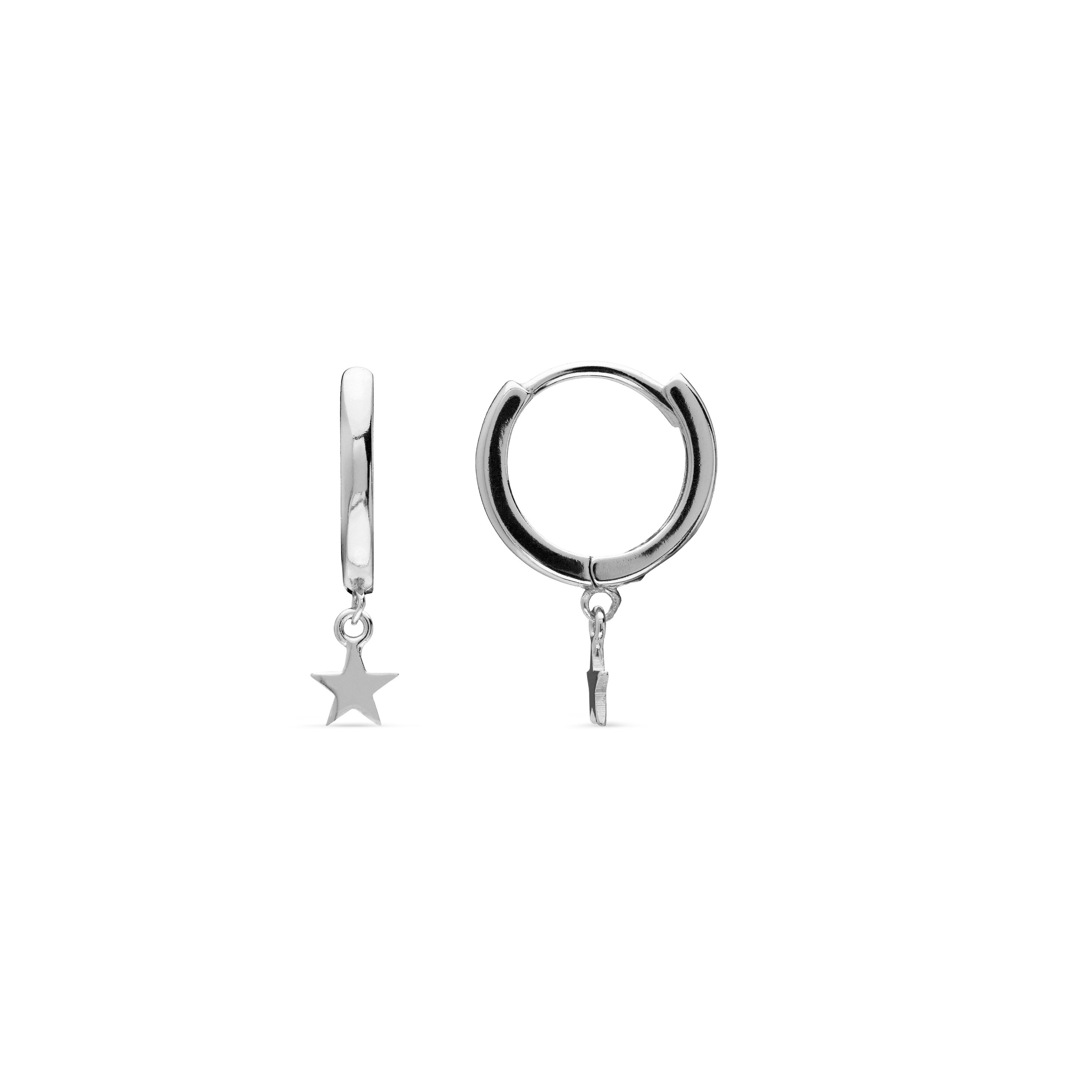 Pendientes Estrella Plata De Ley 925