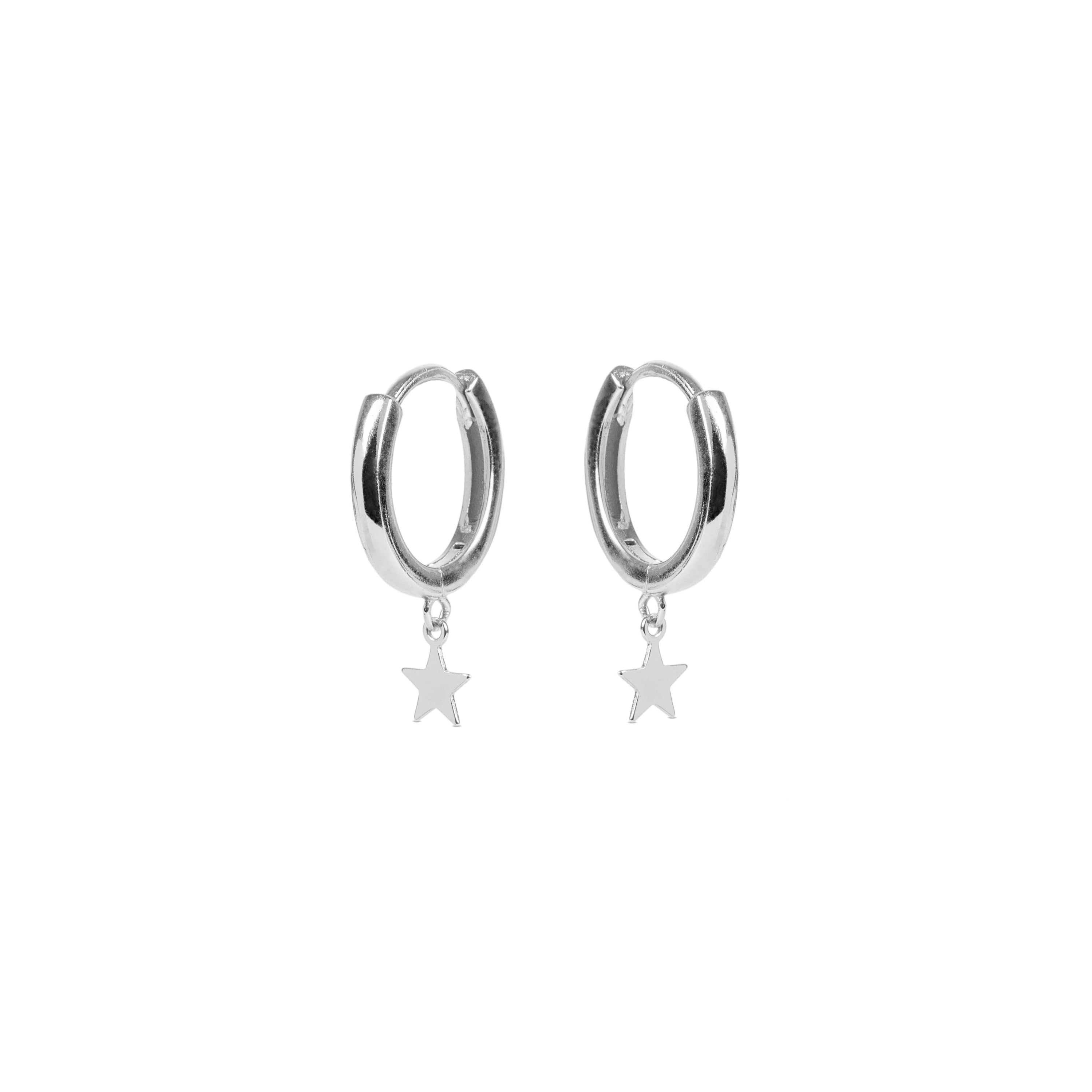 Pendientes Estrella Plata De Ley 925