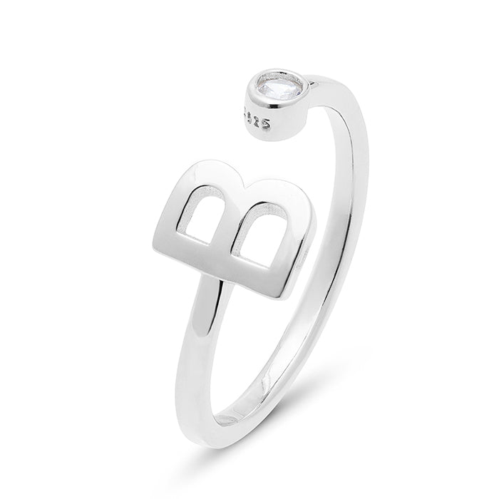 Anillo Alphabet Plata De Ley 925