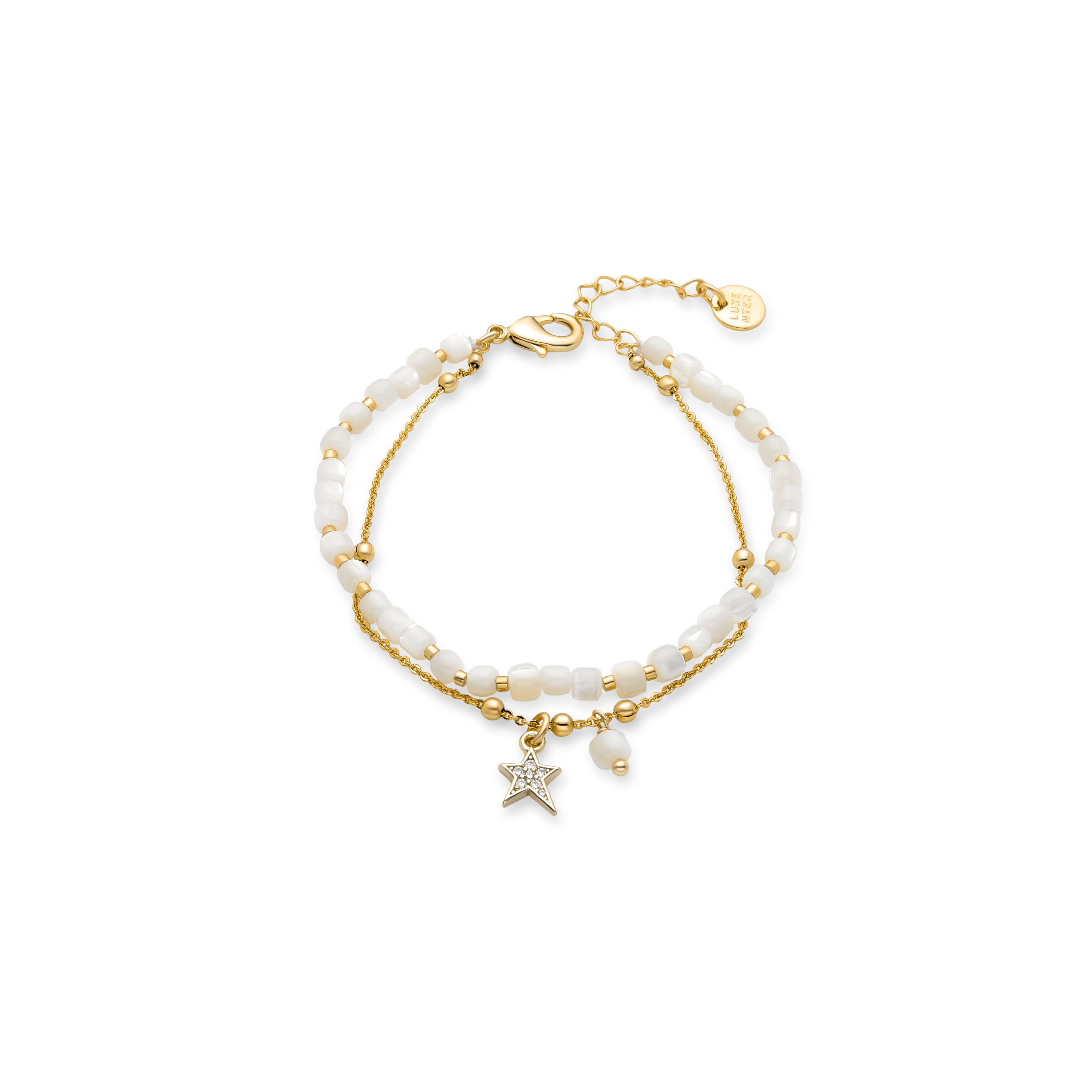 Pulsera Uona acabado oro 18k