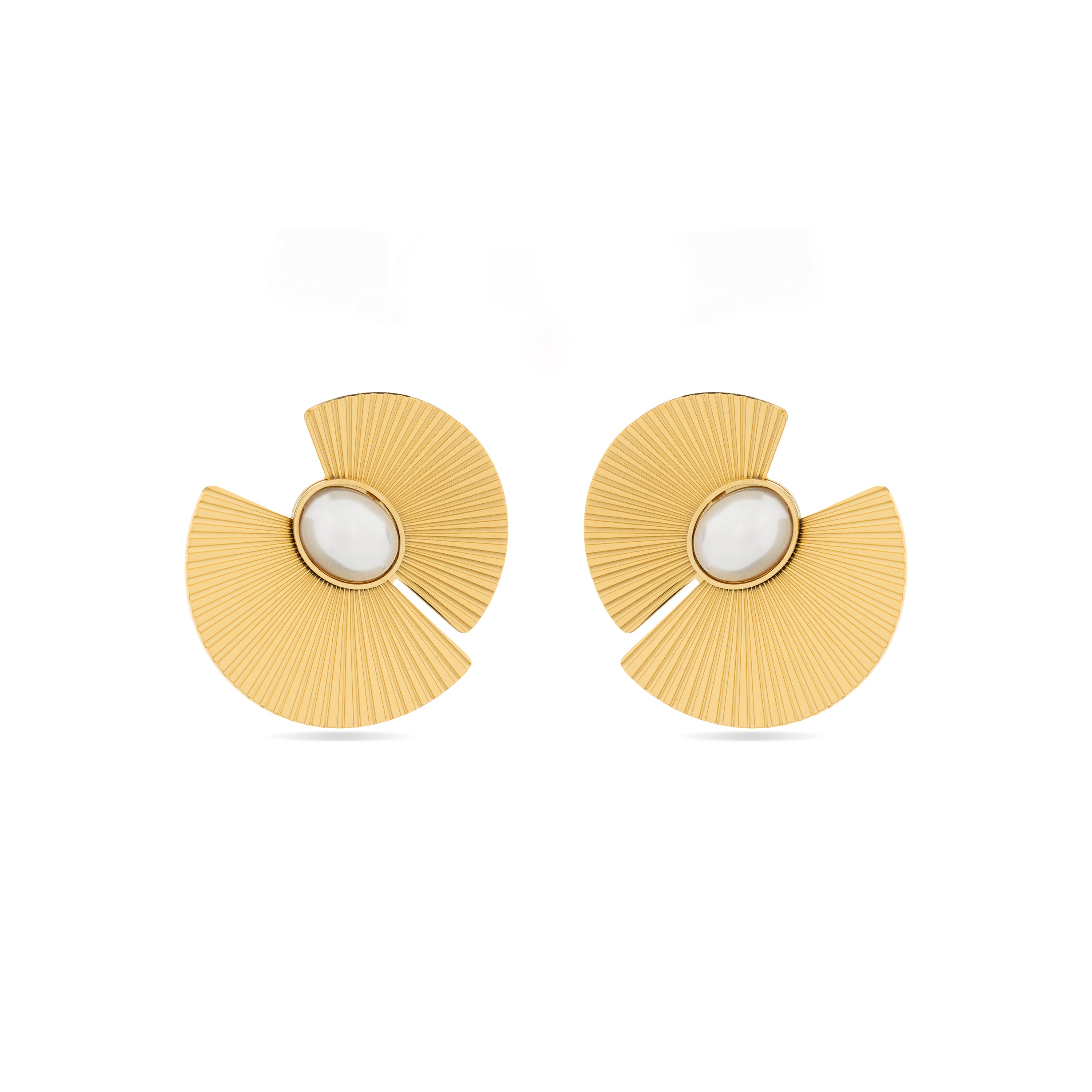 Pendientes Lessa acabado oro 18k