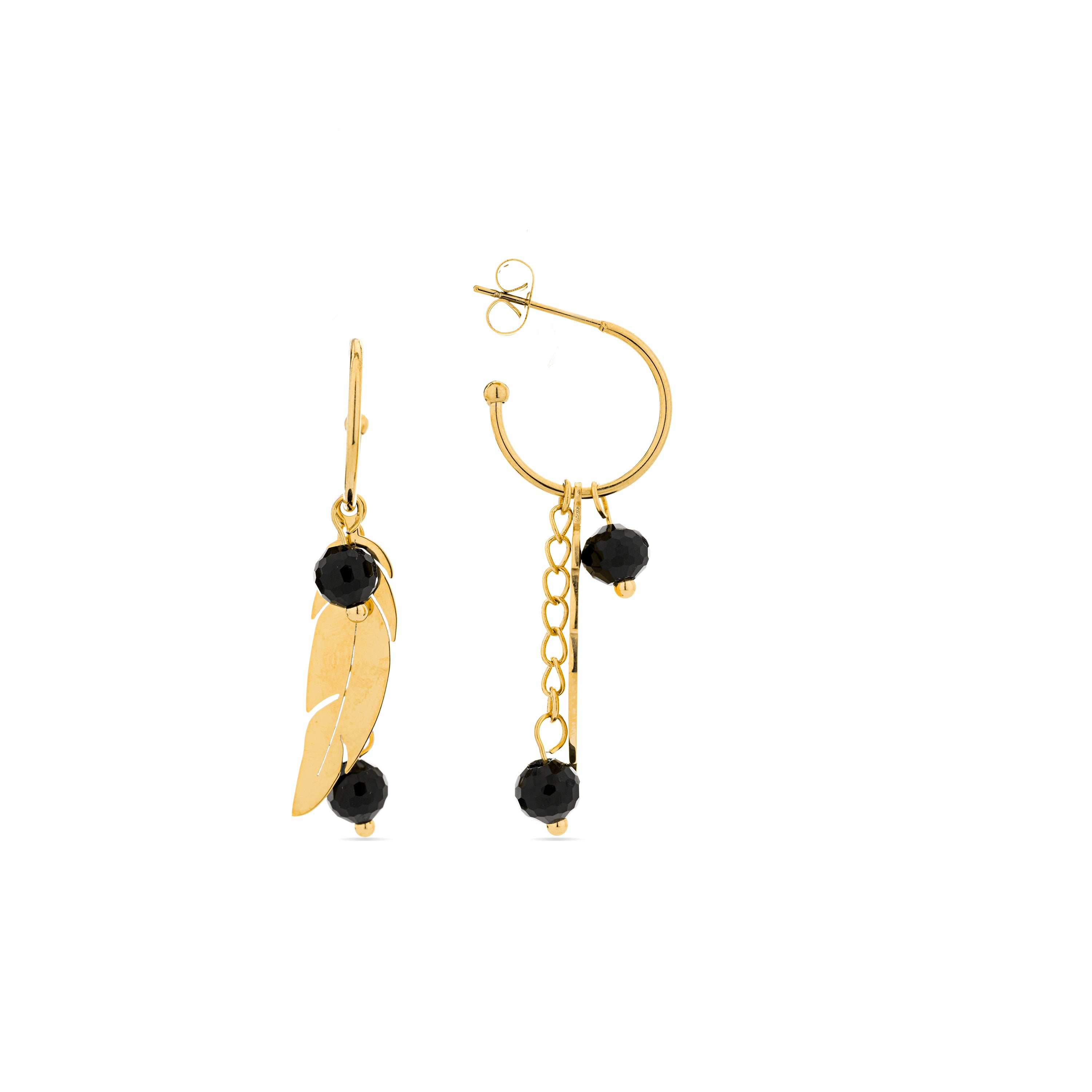 Pendientes Omka acabados oro 18k