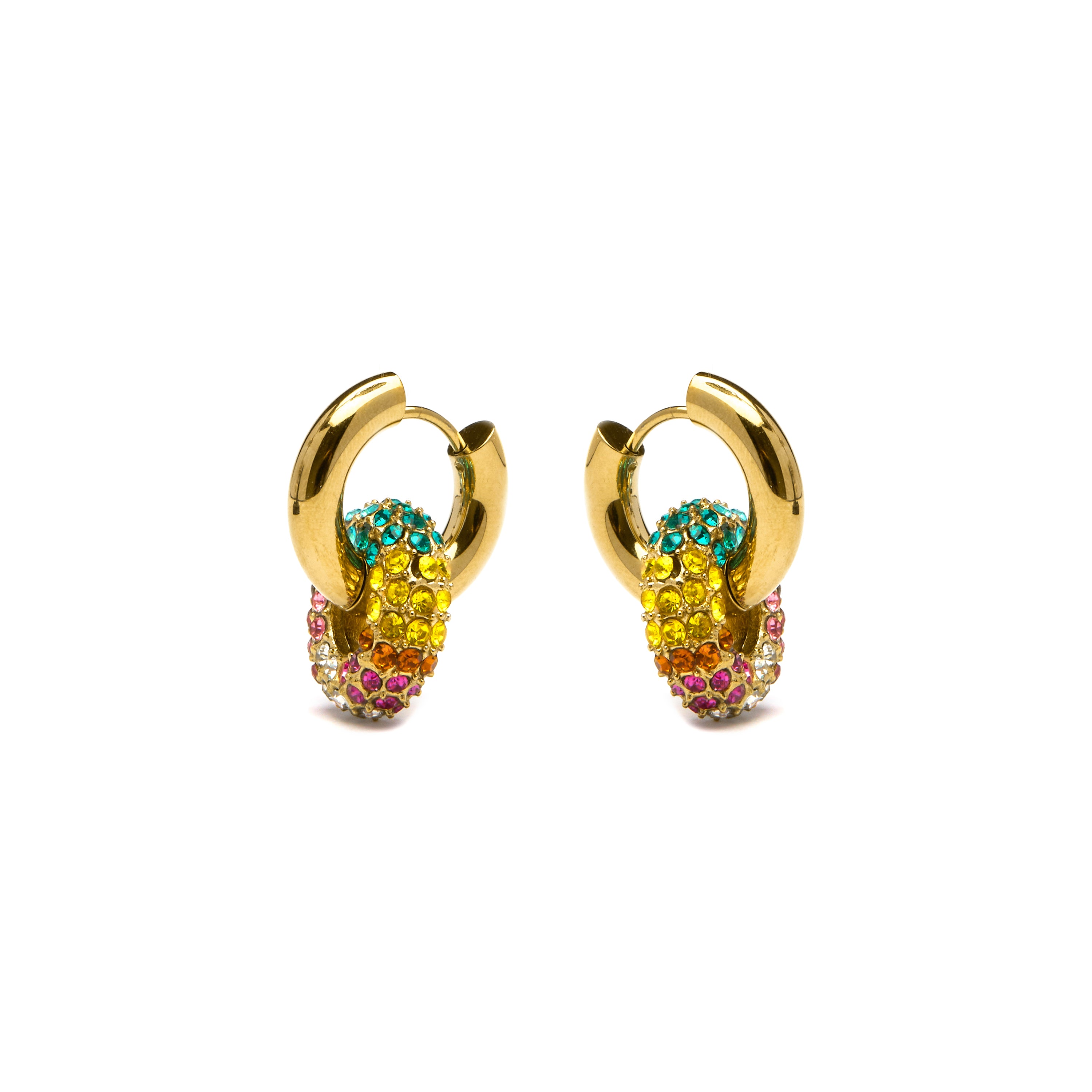 Pendientes Rawe acabados oro 18k