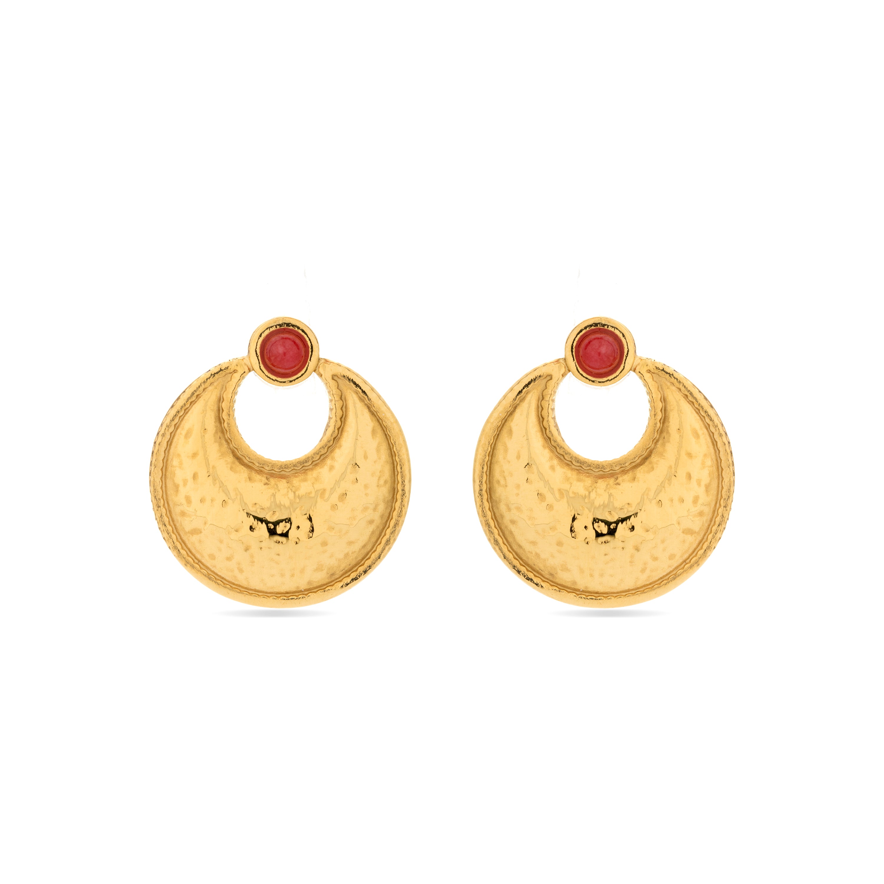 Pendientes Euvia acabados oro 18k