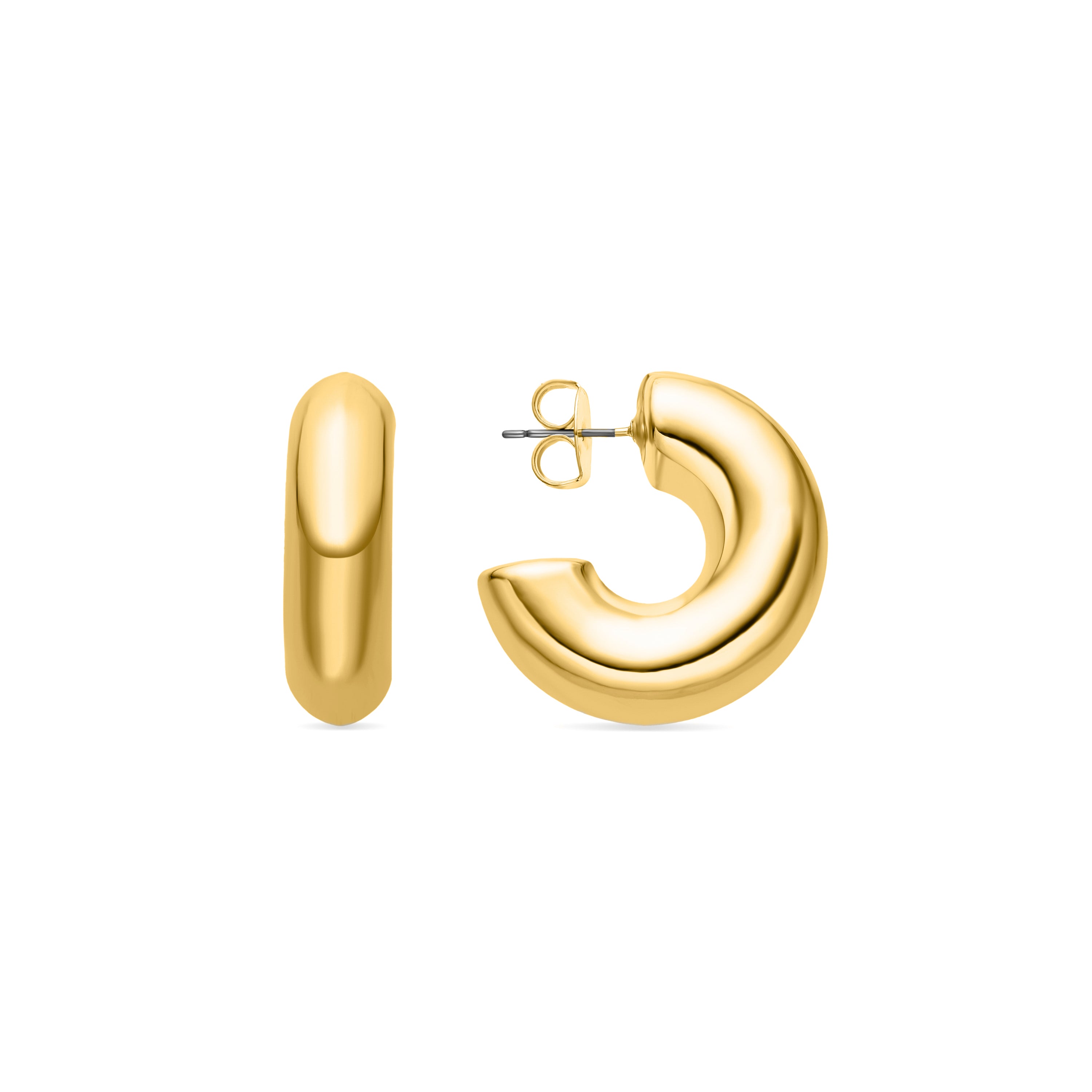 Pendientes Meibe acabados en oro amarillo de 18k