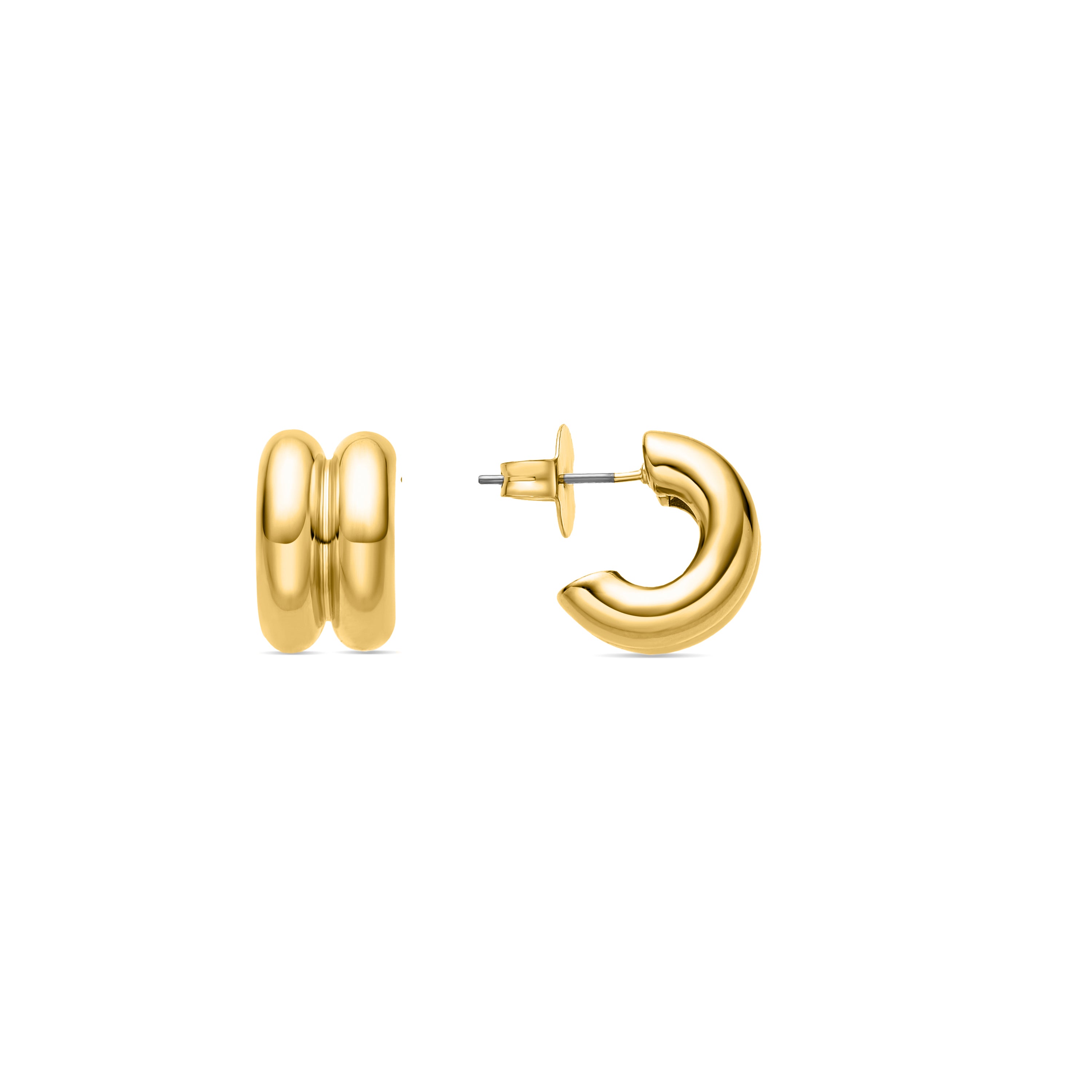 Pendientes Zakev acabados en oro amarillo de 18k