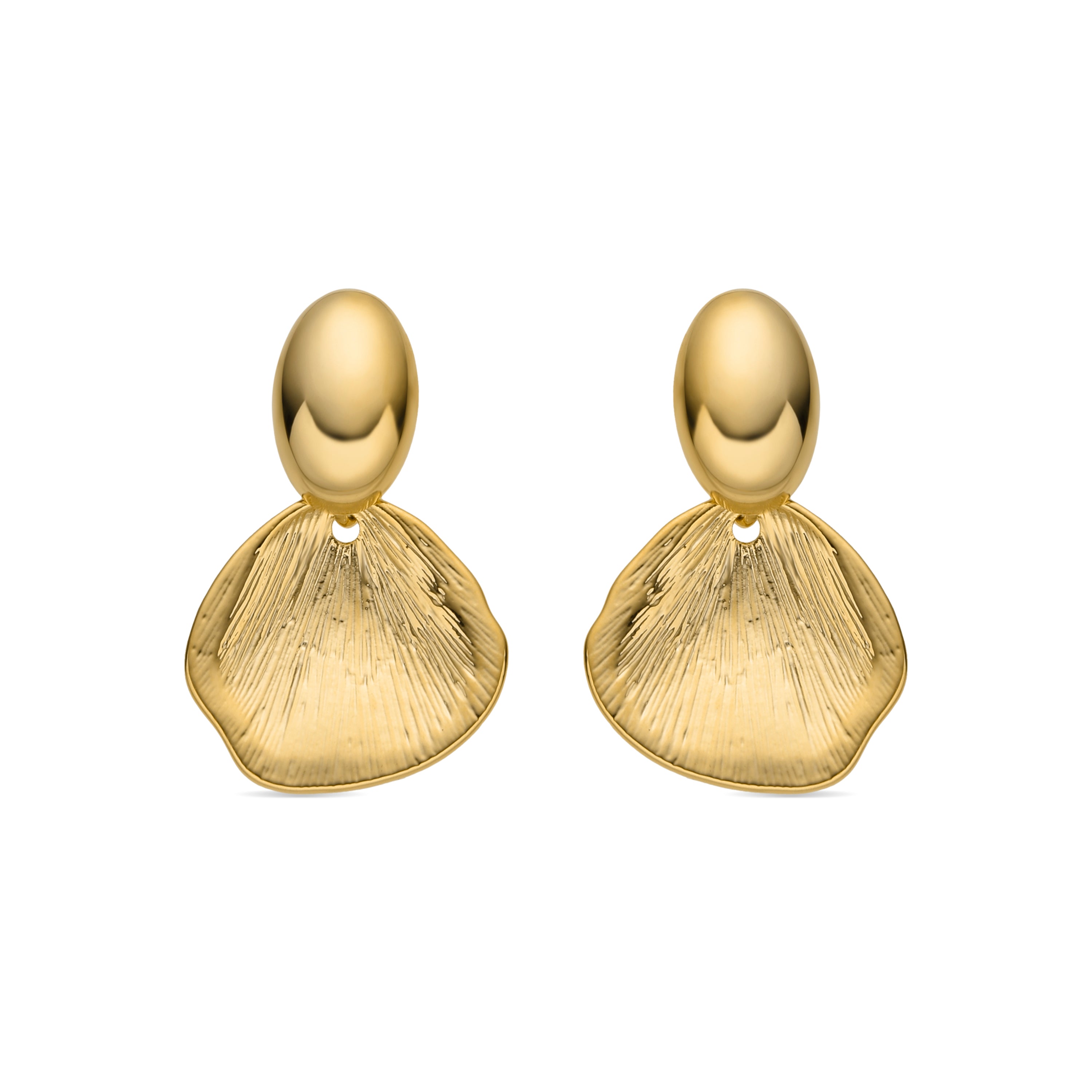 Pendientes Ondex acabado oro 18k