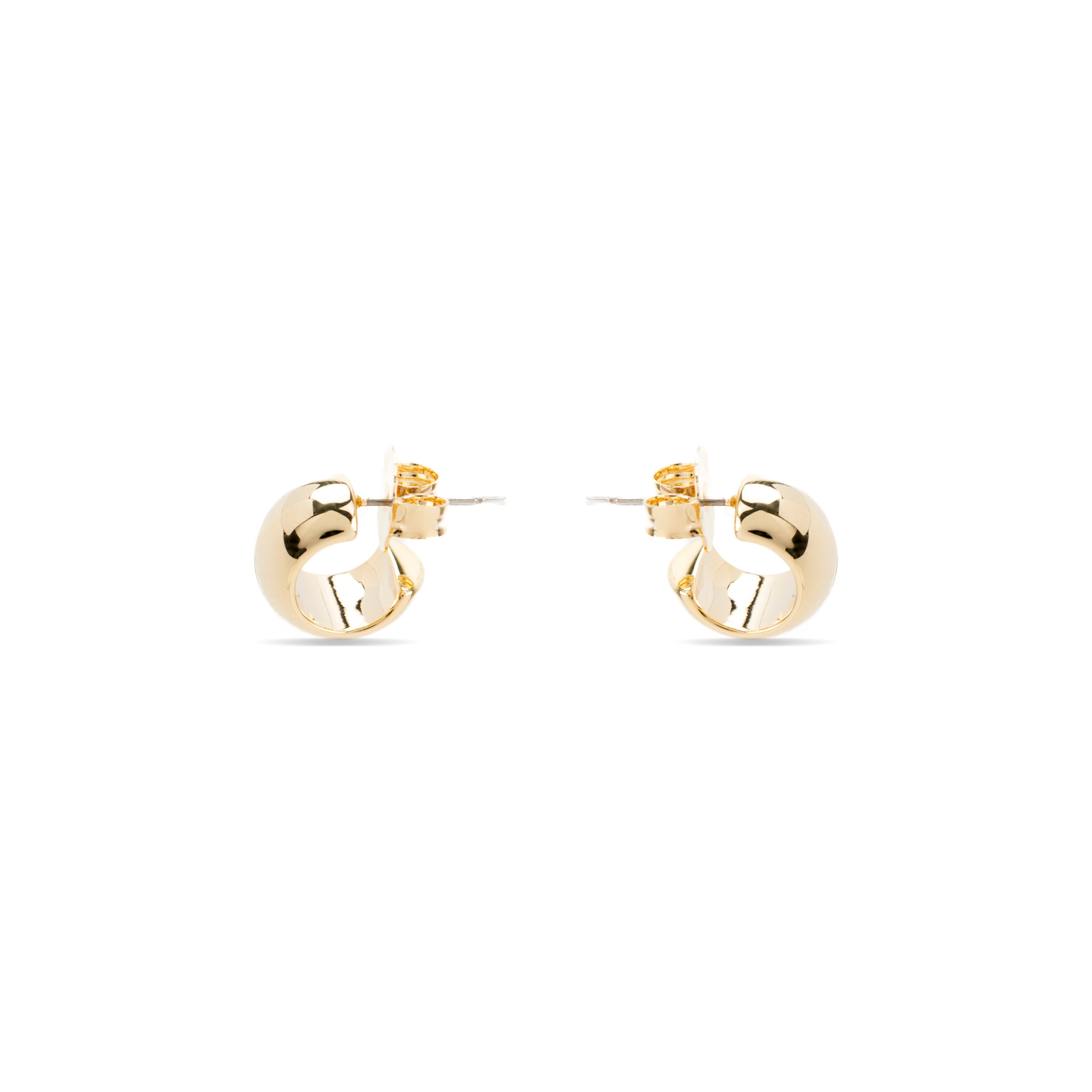 Pendientes Metha acabado oro 18k