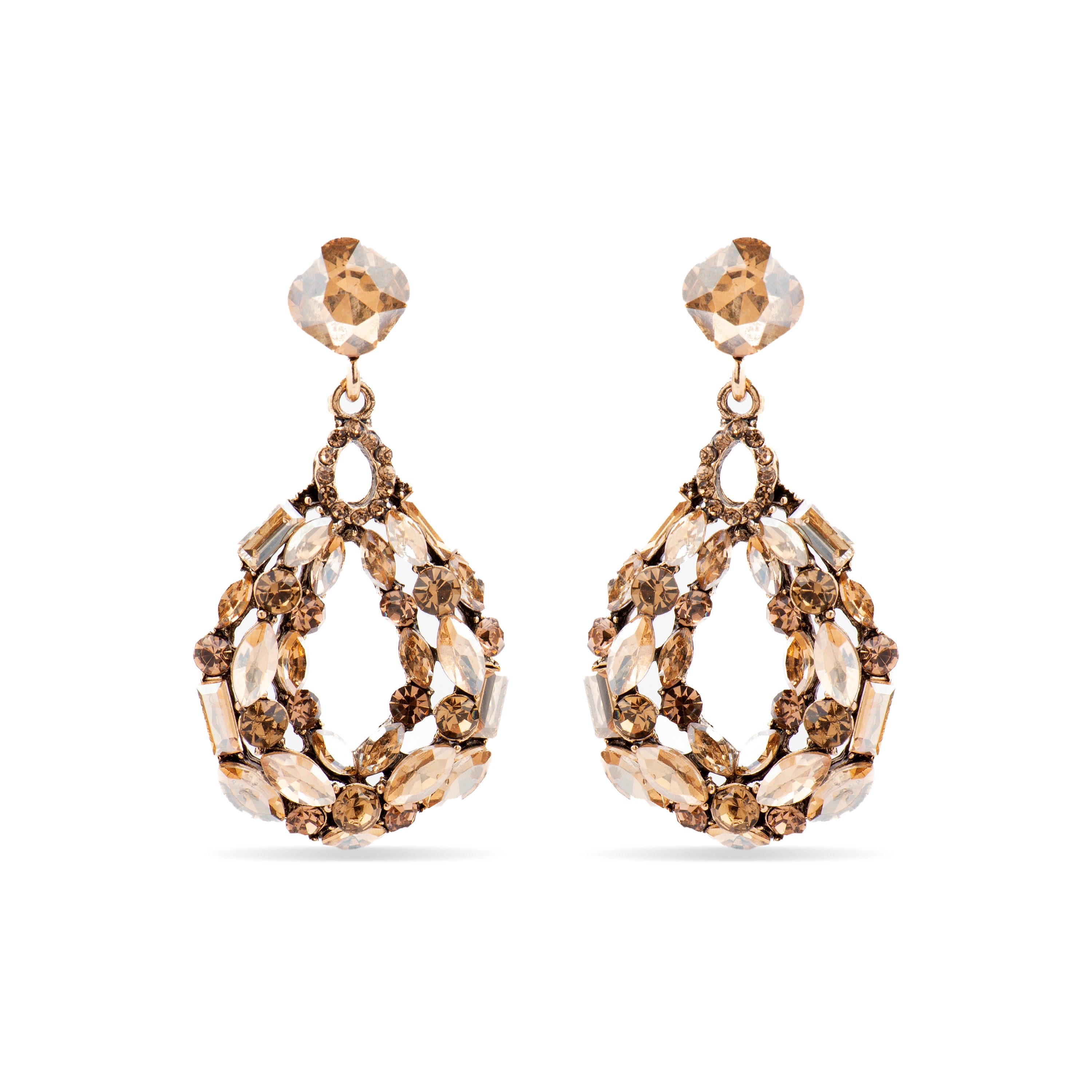 Pendientes Liodas acabado oro 18k