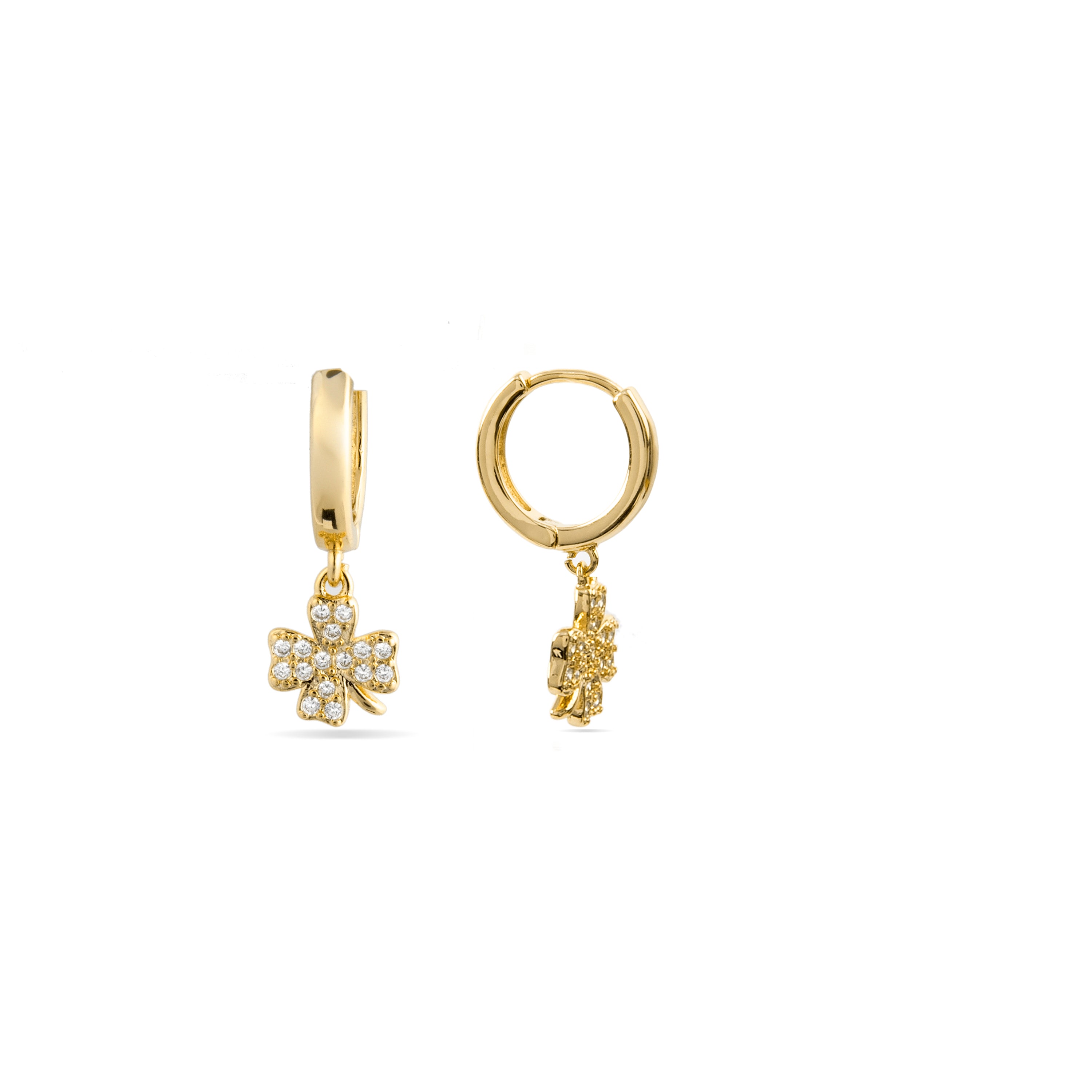 Pendientes Josan acabados en oro 18k